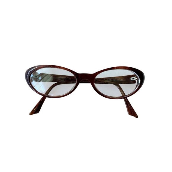 Judith Leiber Luxury Cat Eye Eyeglass Frames JL1351 Tortoise w/ Swarovski Vine main image 5